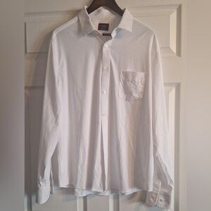 UNTUCKit Button Up White Shirt Mens XL Wrinkle Free Cotton
